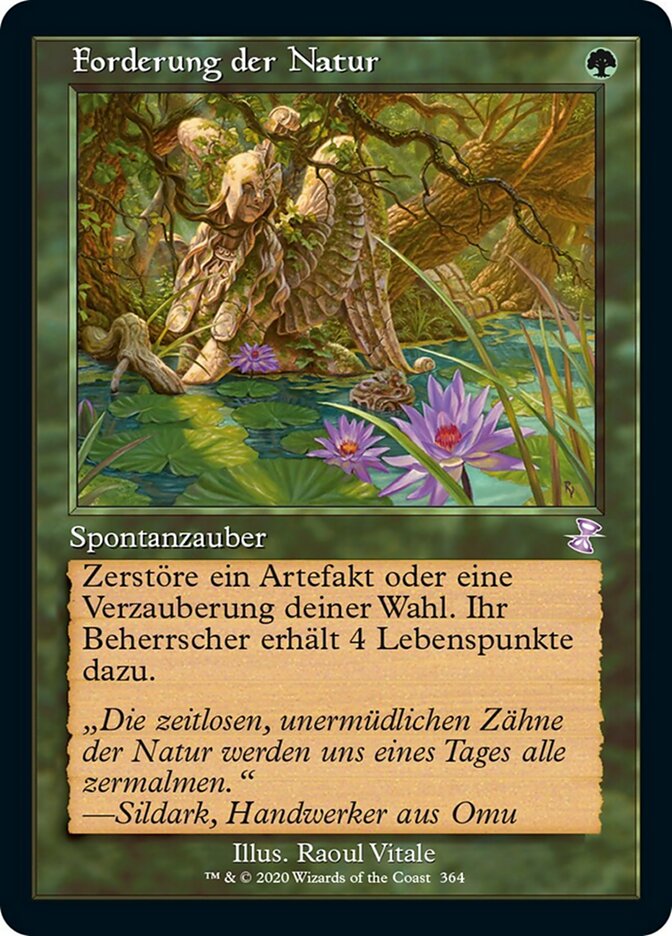 Forderung der Natur