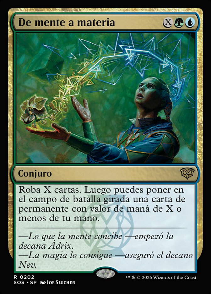De mente a materia