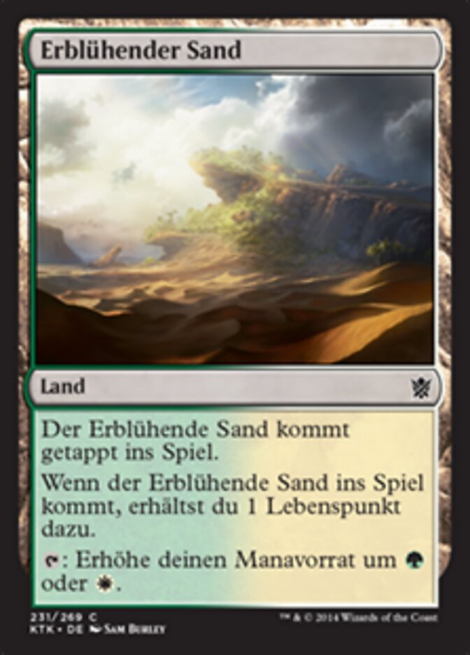 Erblühender Sand