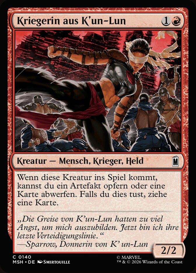 Kriegerin aus K'un-Lun