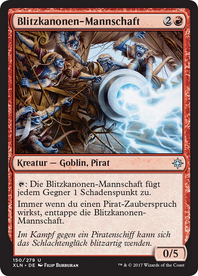 Blitzkanonen-Mannschaft