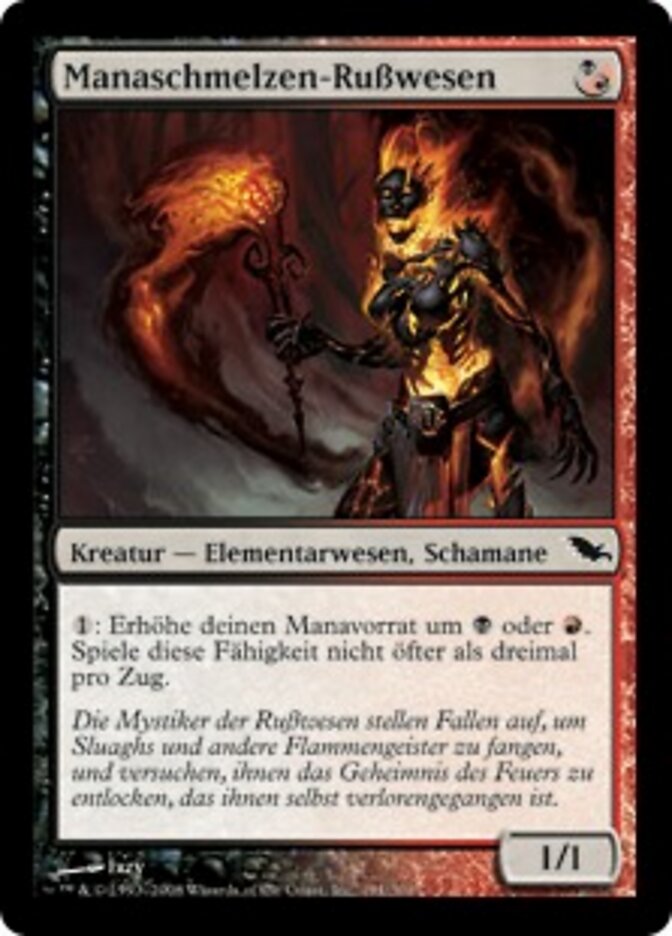 Manaschmelzen-Rußwesen
