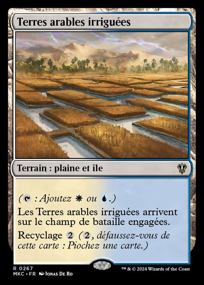 Terres arables irriguées
