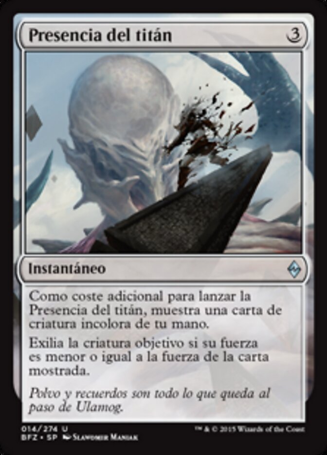 Presencia del titán
