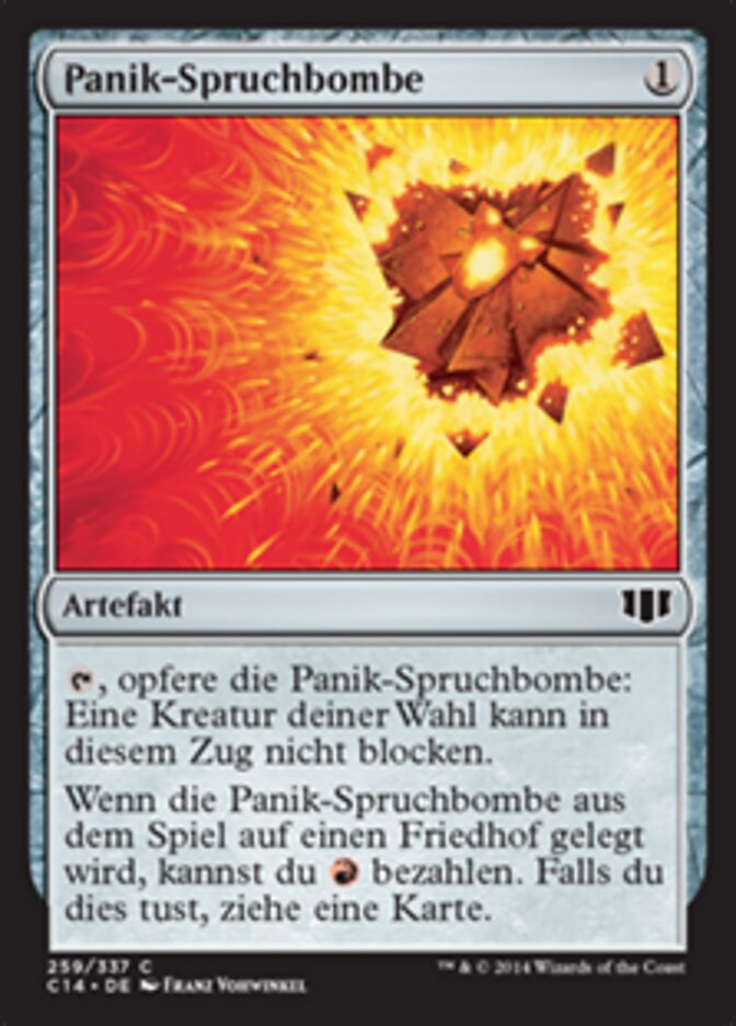 Panik-Spruchbombe