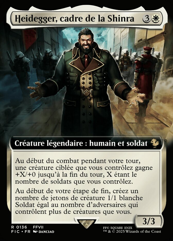 Heidegger, cadre de Shinra