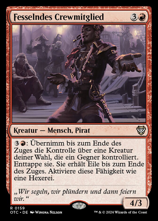 Fesselndes Crewmitglied
