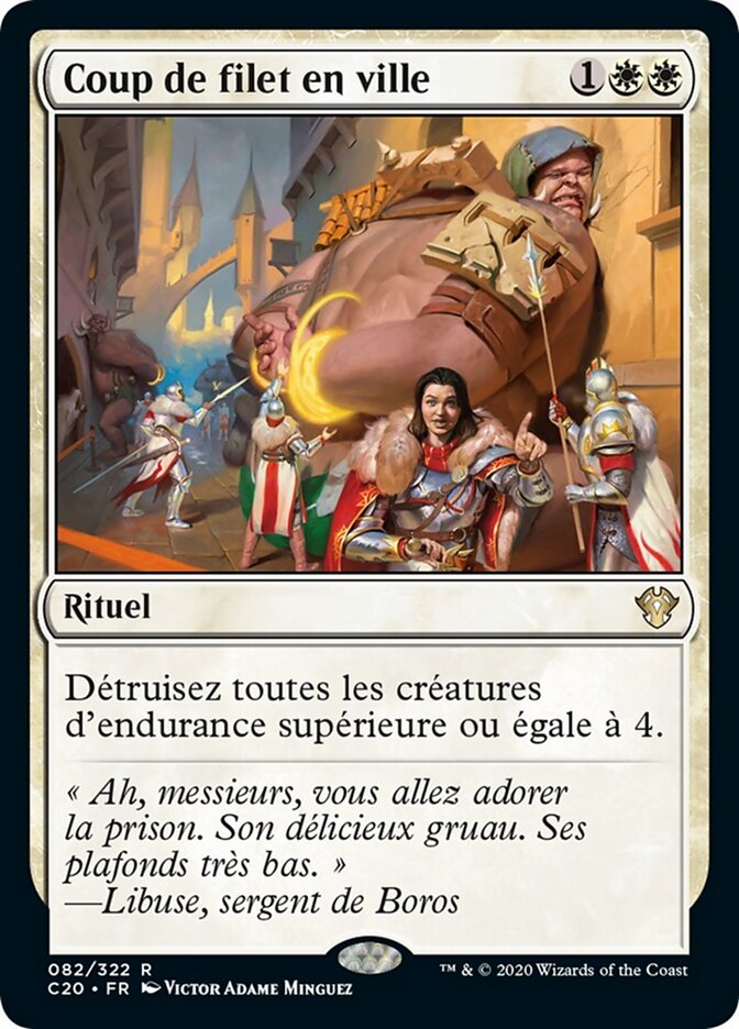 Coup de filet en ville