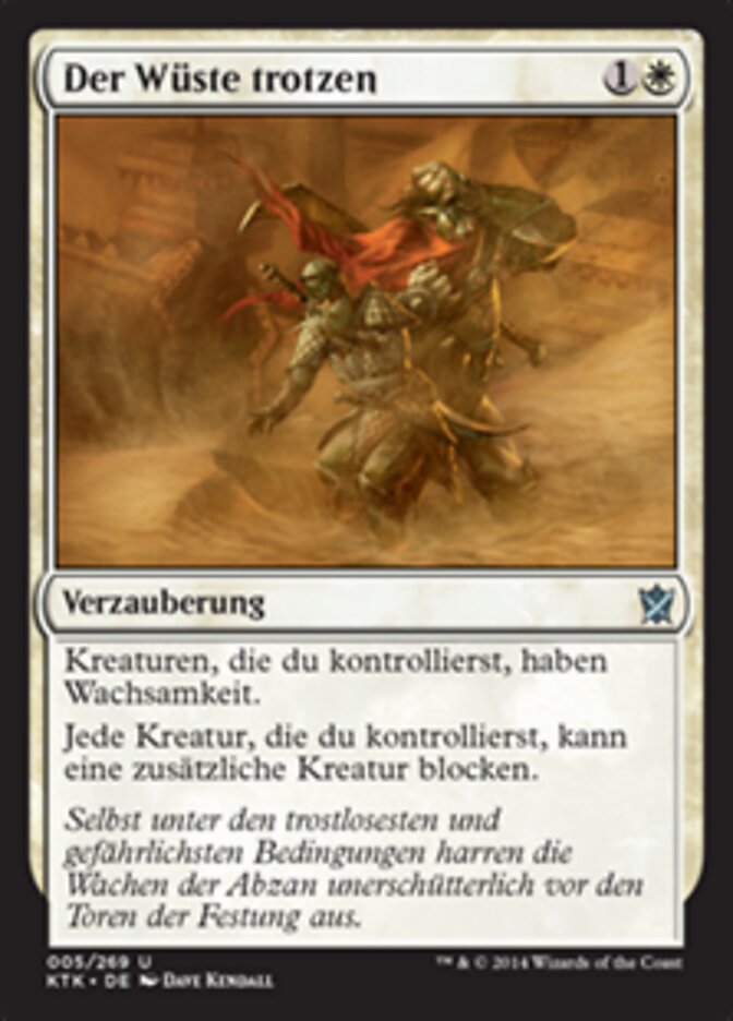 Der Wüste trotzen