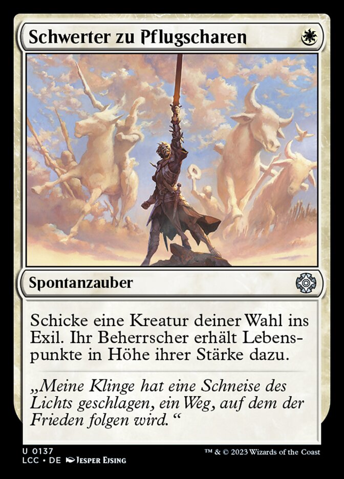 Schwerter zu Pflugscharen