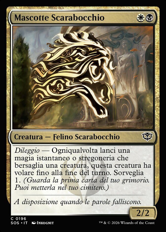 Mascotte Scarabocchio