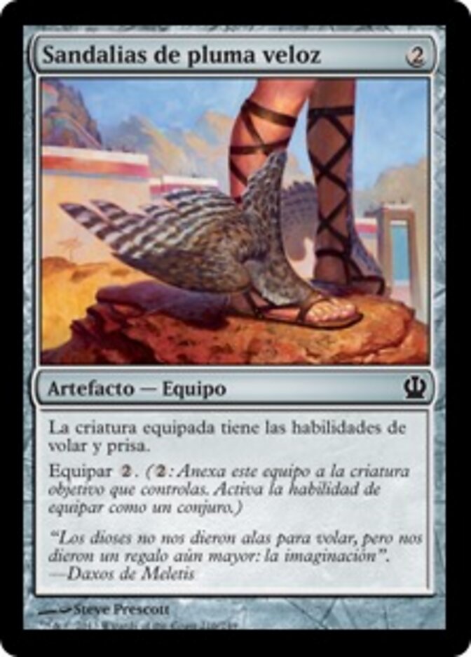 Sandalias de pluma veloz