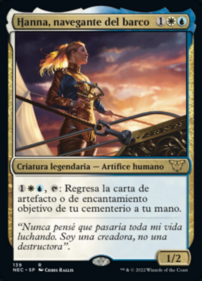 Hanna, navegante del barco