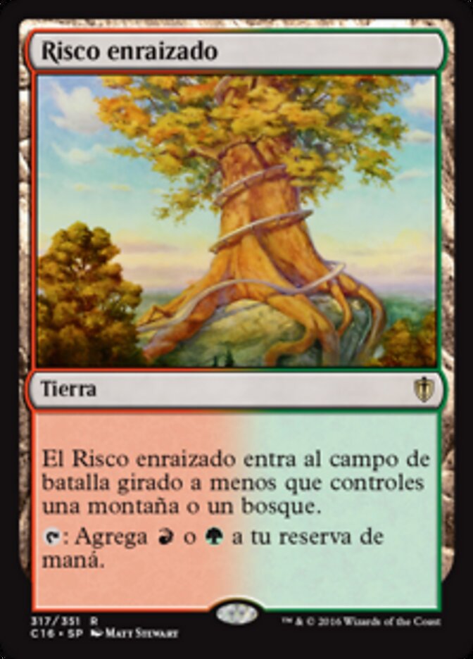 Risco enraizado