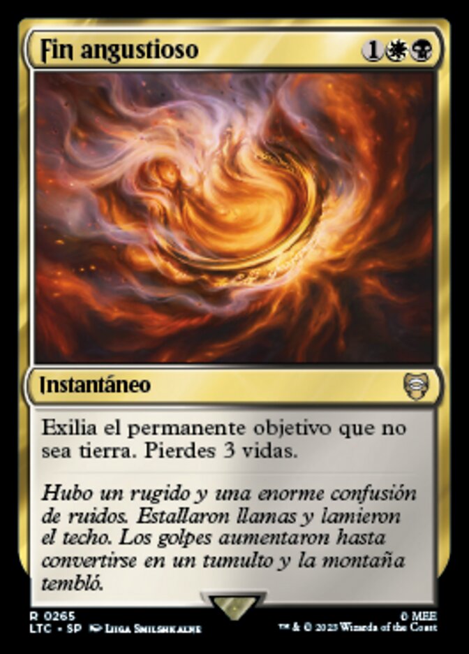 Fin angustioso