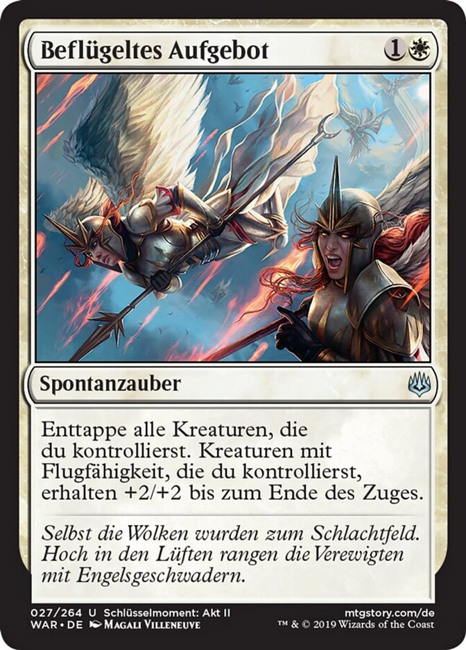 Beflügeltes Aufgebot