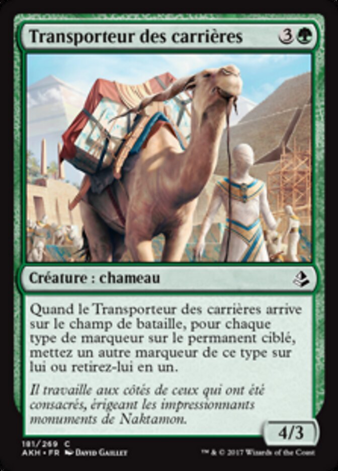 Transporteur des carrières