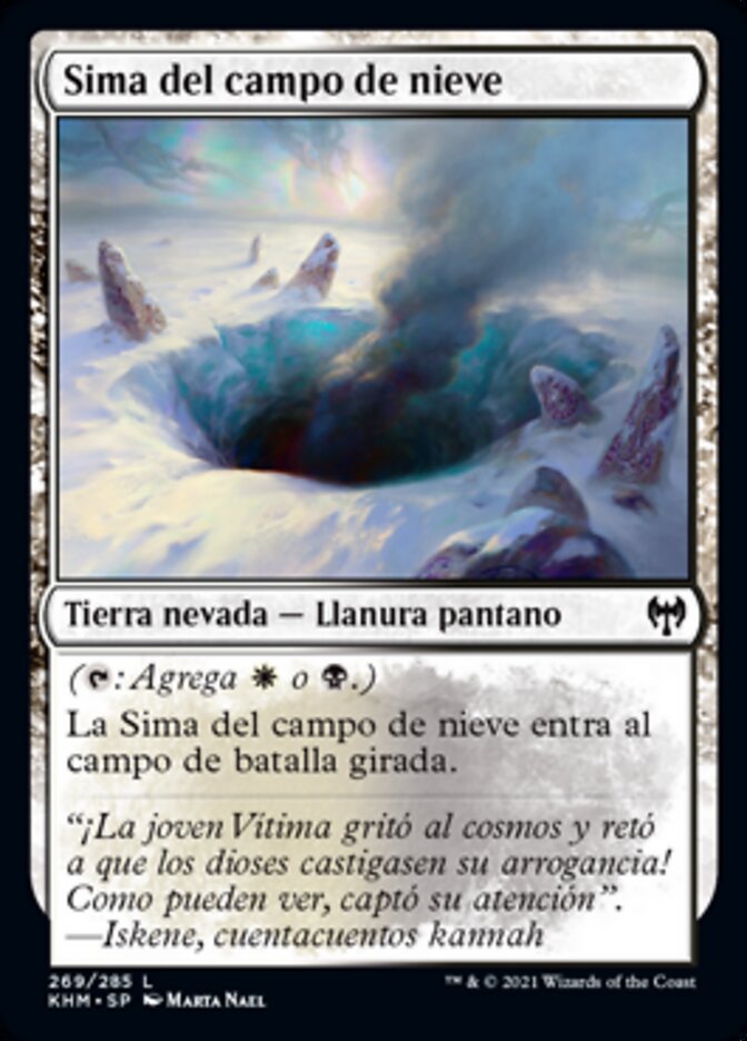 Sima del campo de nieve