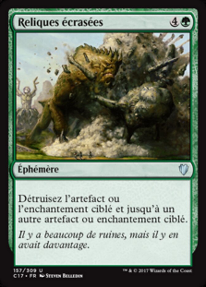Reliques écrasées