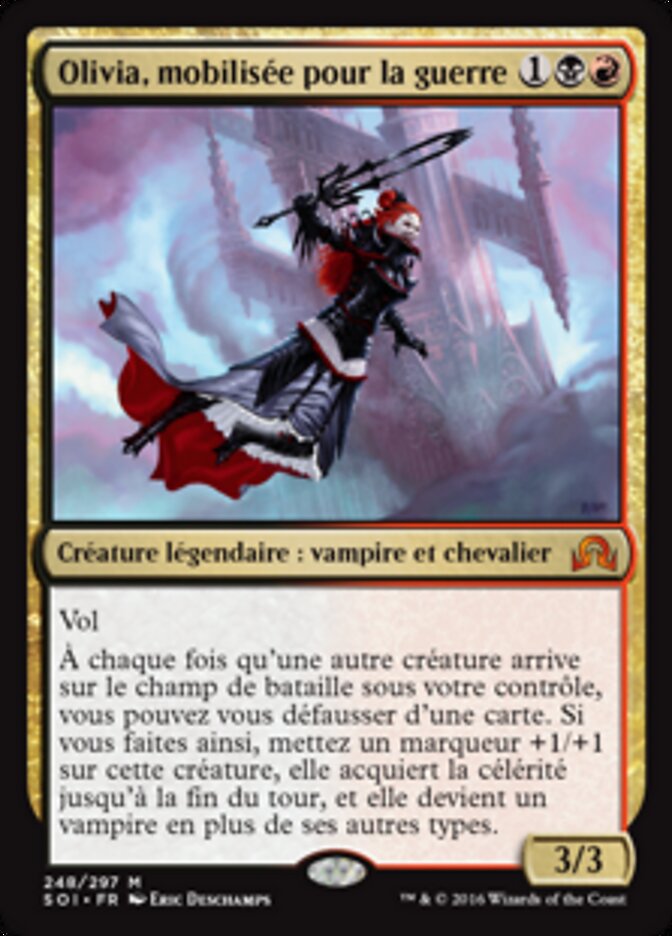 Olivia, mobilisée pour la guerre