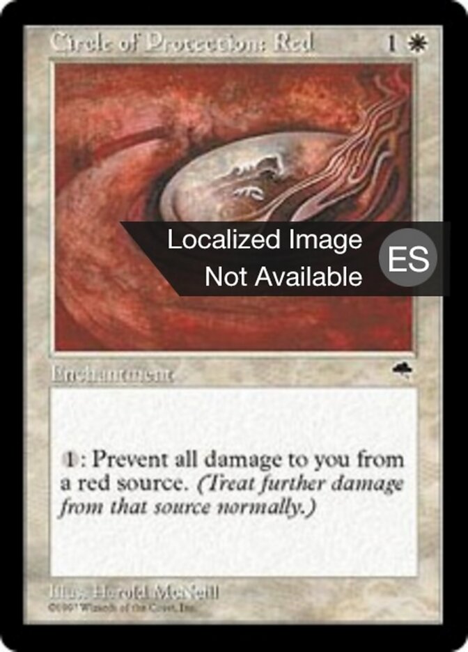 Circulo de protección: Rojo