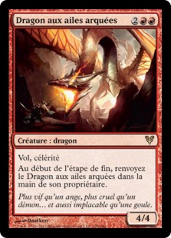 Dragon aux ailes arquées