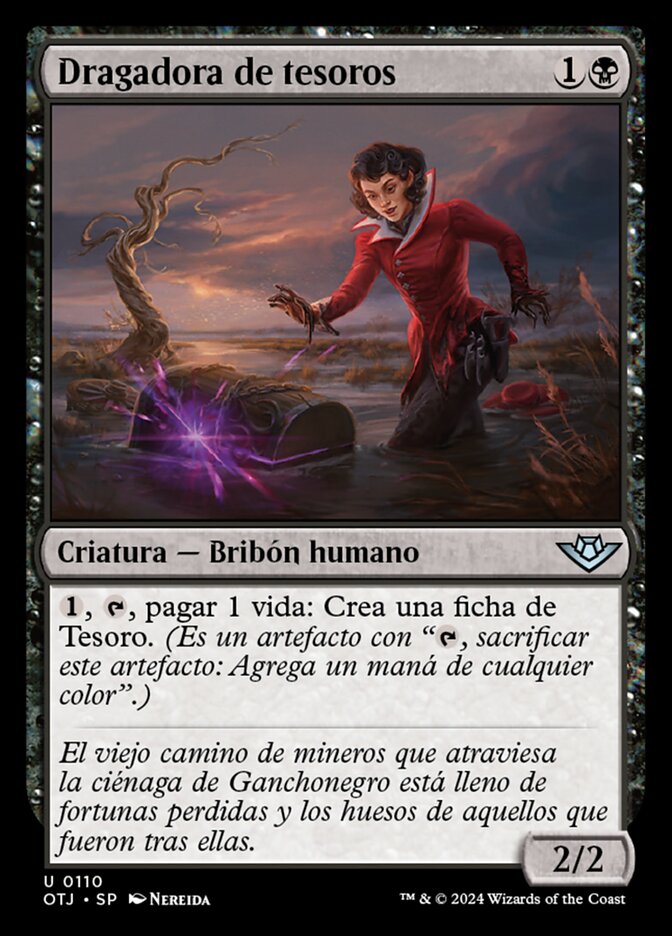 Dragadora de tesoros