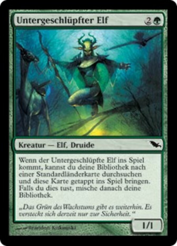 Untergeschlüpfter Elf