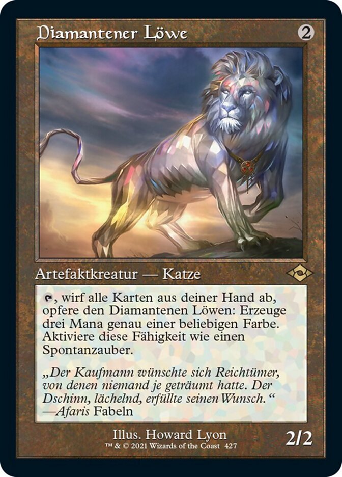 Diamantener Löwe