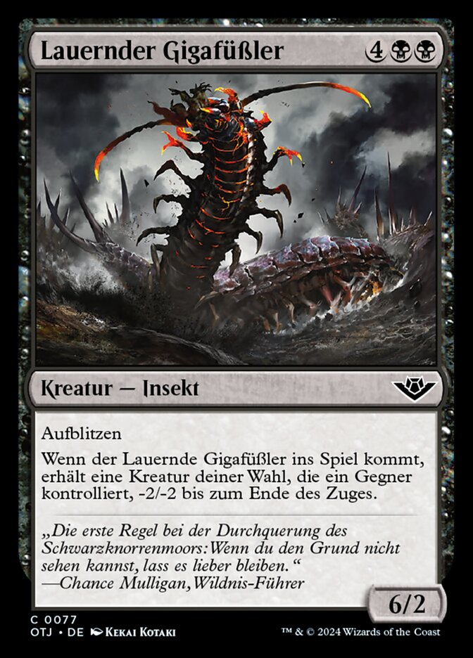Lauernder Gigafüßler