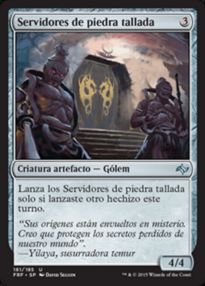 Servidores de piedra tallada
