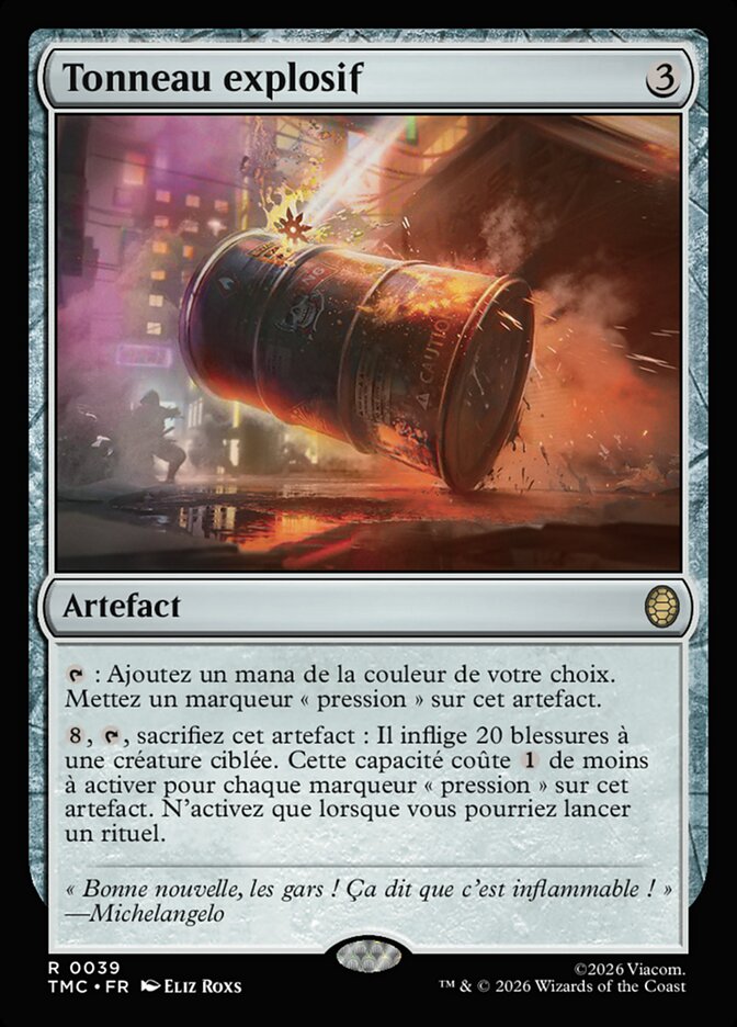 Tonneau explosif