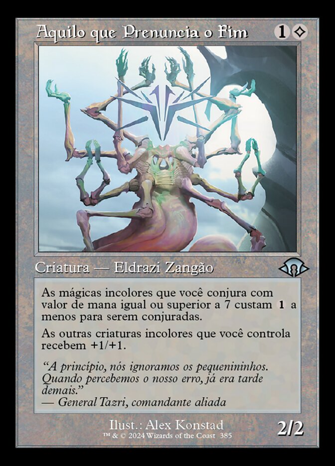 Aquilo que Prenuncia o Fim