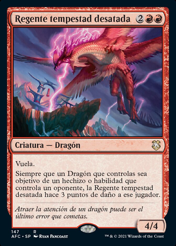 Regente tempestad desatada