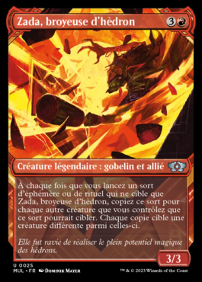 Zada, broyeuse d'hèdron