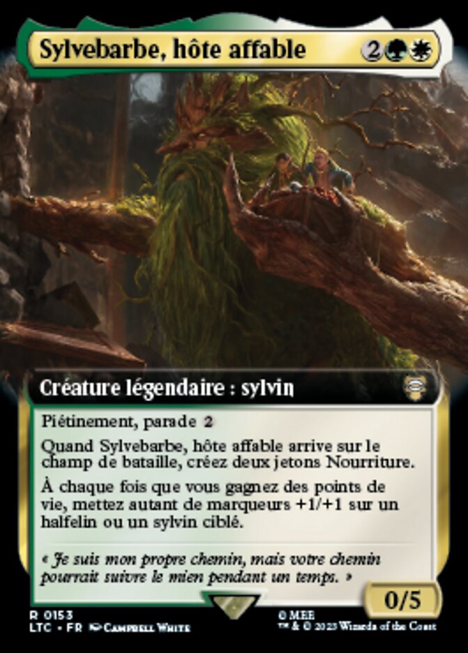 Sylvebarbe, hôte affable
