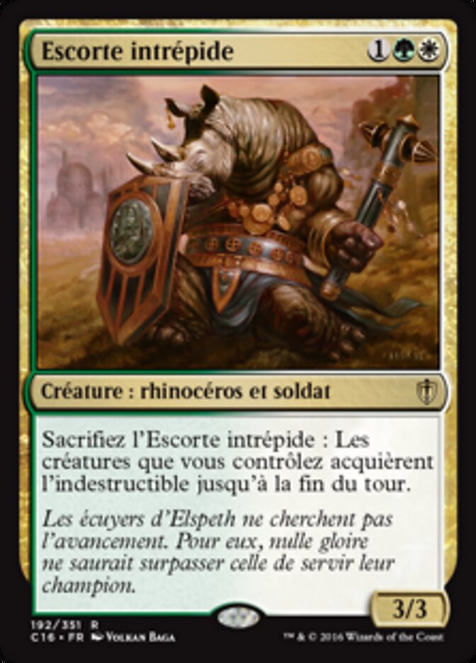 Escorte intrépide