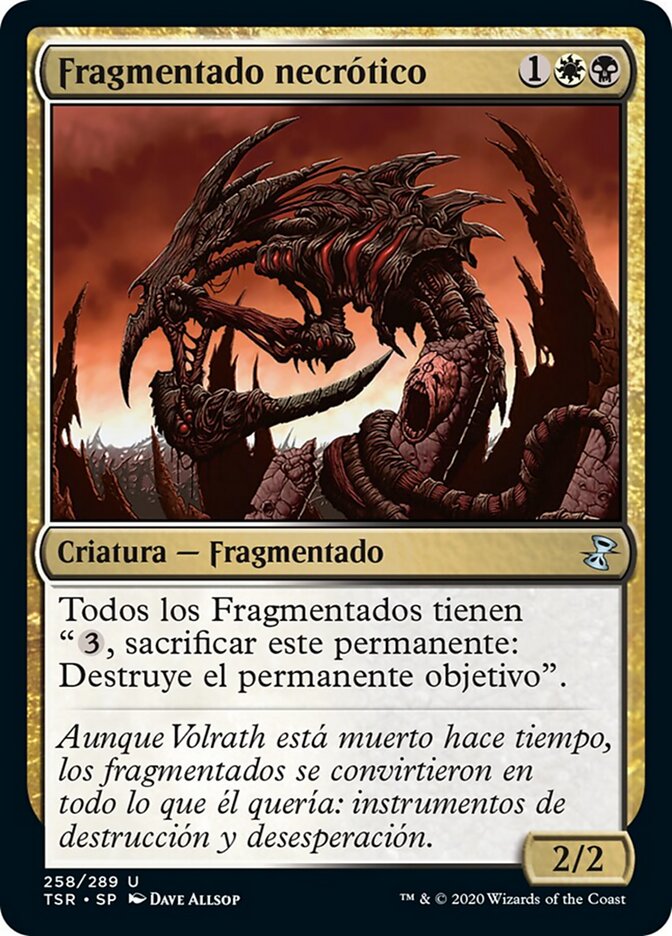 Fragmentado necrótico