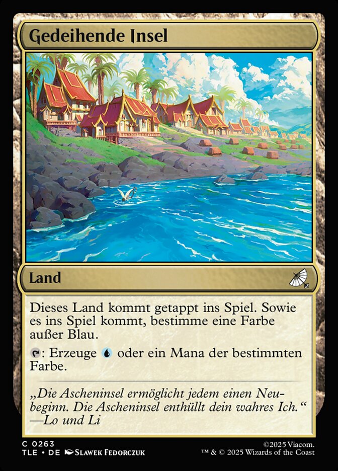 Gedeihende Insel