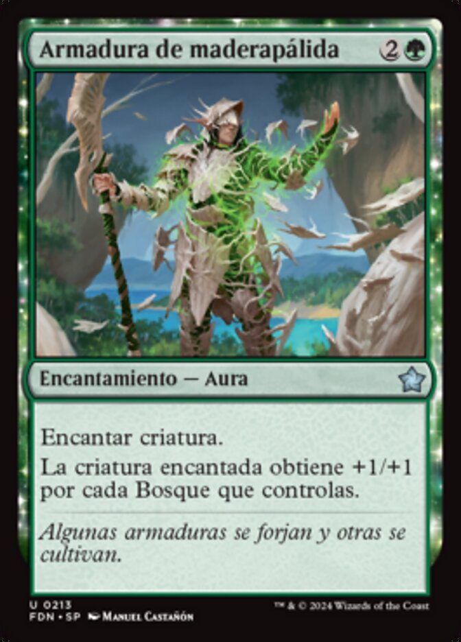 Armadura de maderapálida
