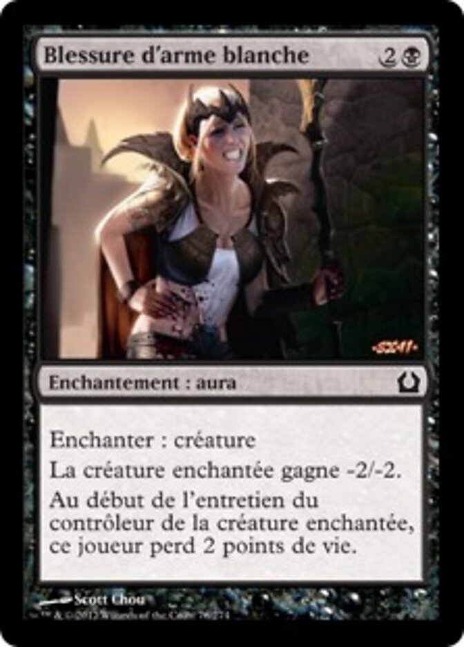 Blessure d'arme blanche