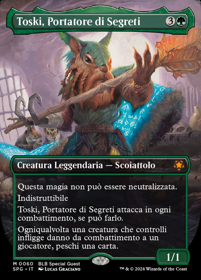 Toski, Portatore di Segreti