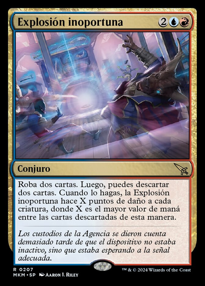 Explosión inoportuna