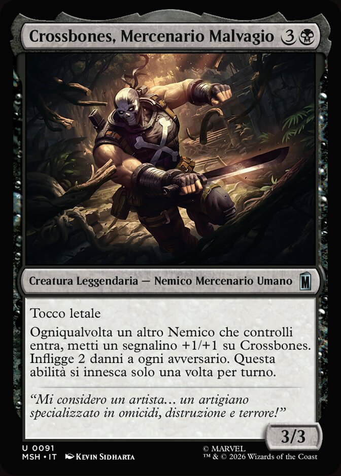 Crossbones, Mercenario Malvagio