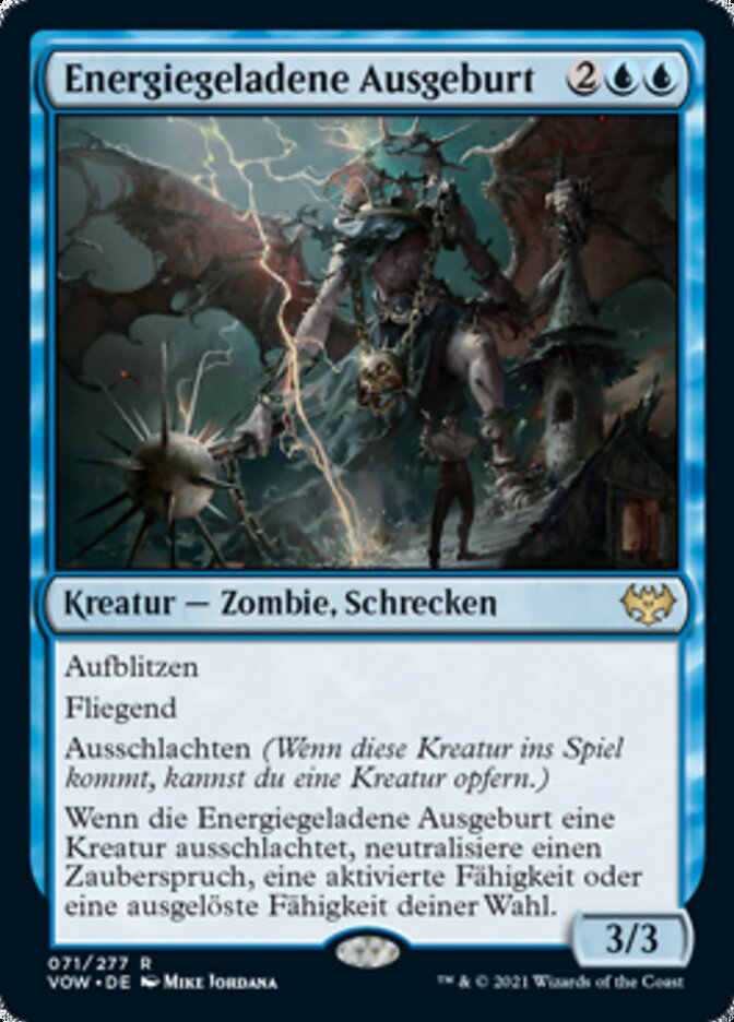 Energiegeladene Ausgeburt