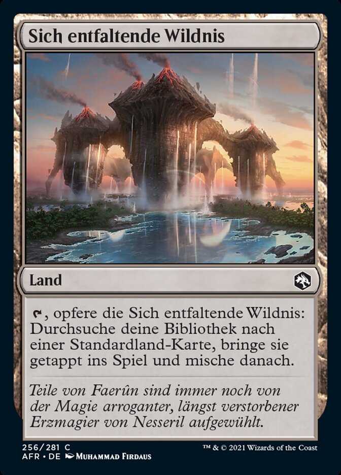 Sich entfaltende Wildnis