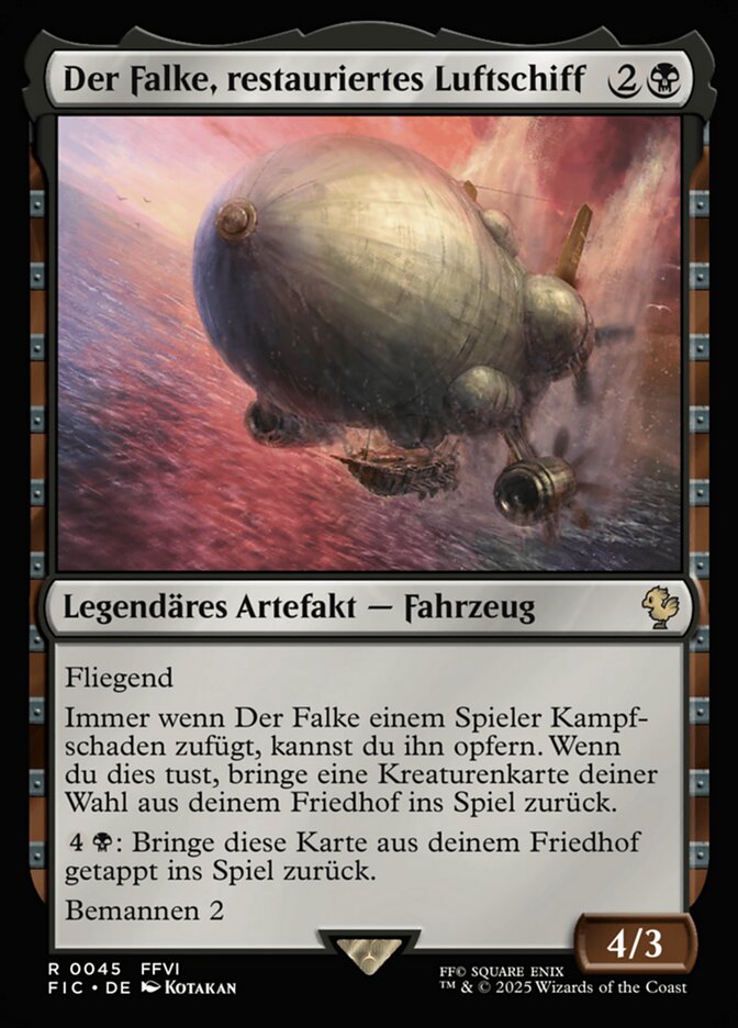 Der Falke, restauriertes Luftschiff