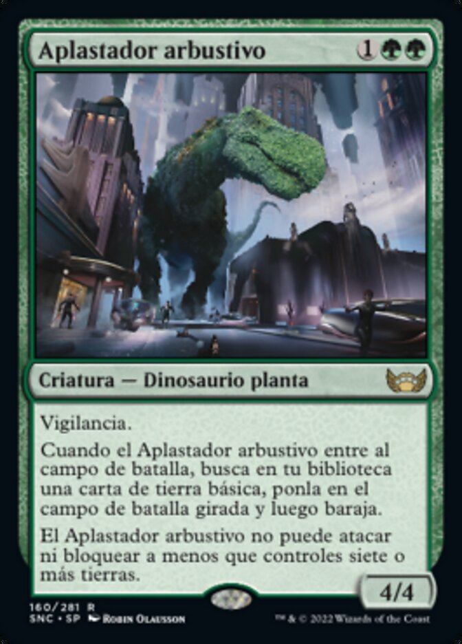 Aplastador arbustivo