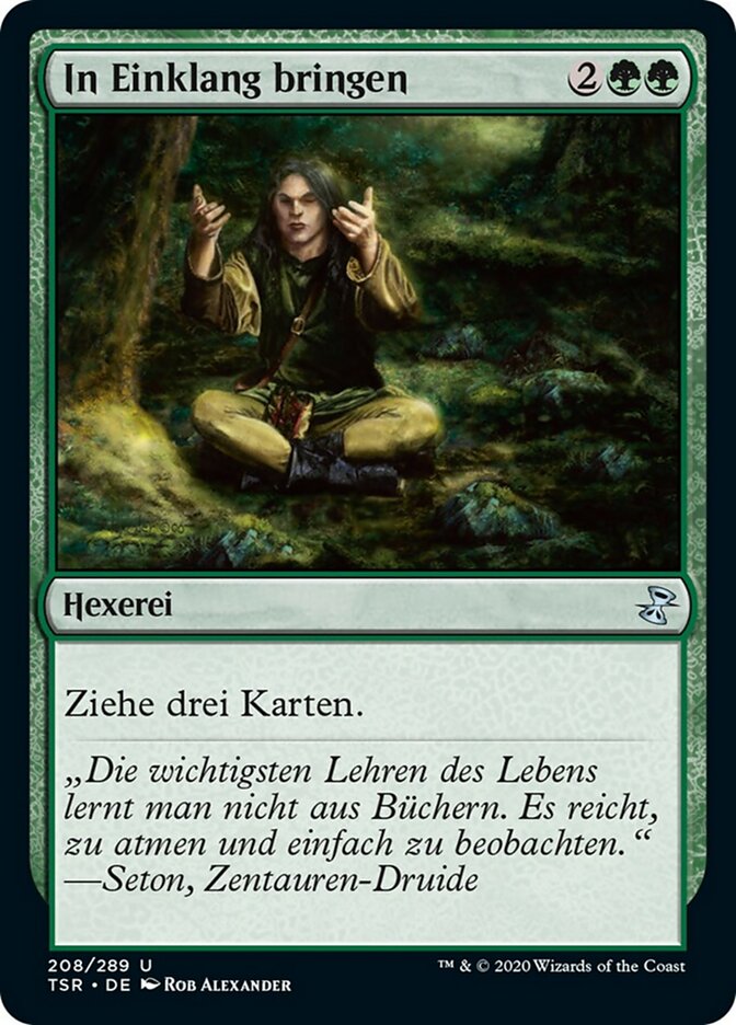 In Einklang bringen