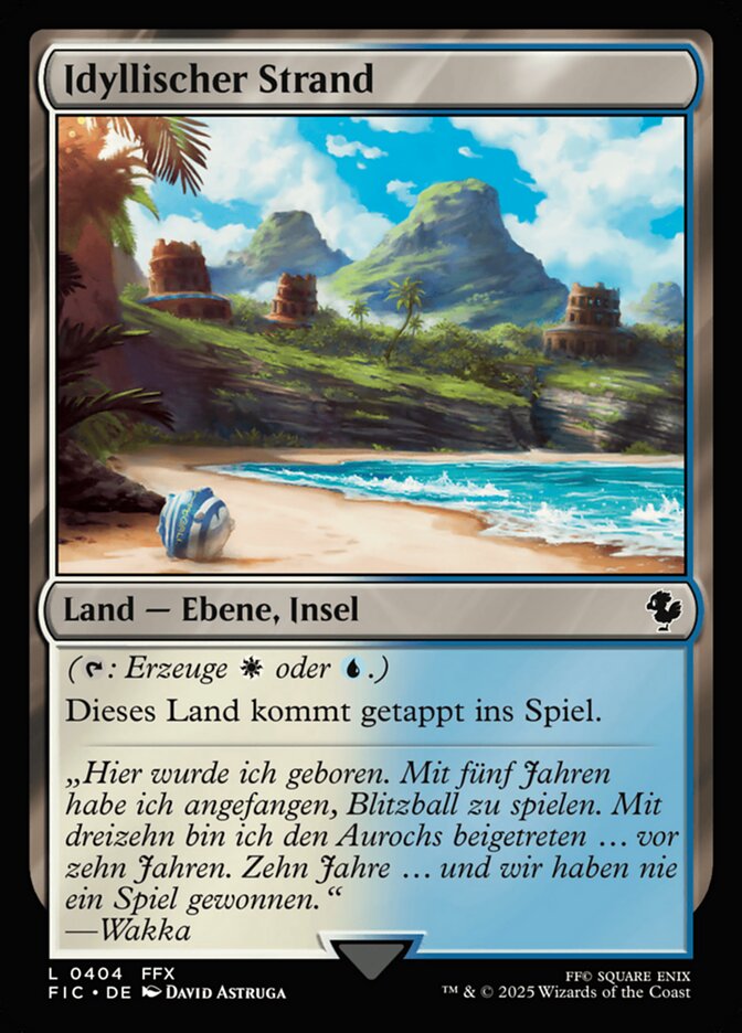 Idyllischer Strand